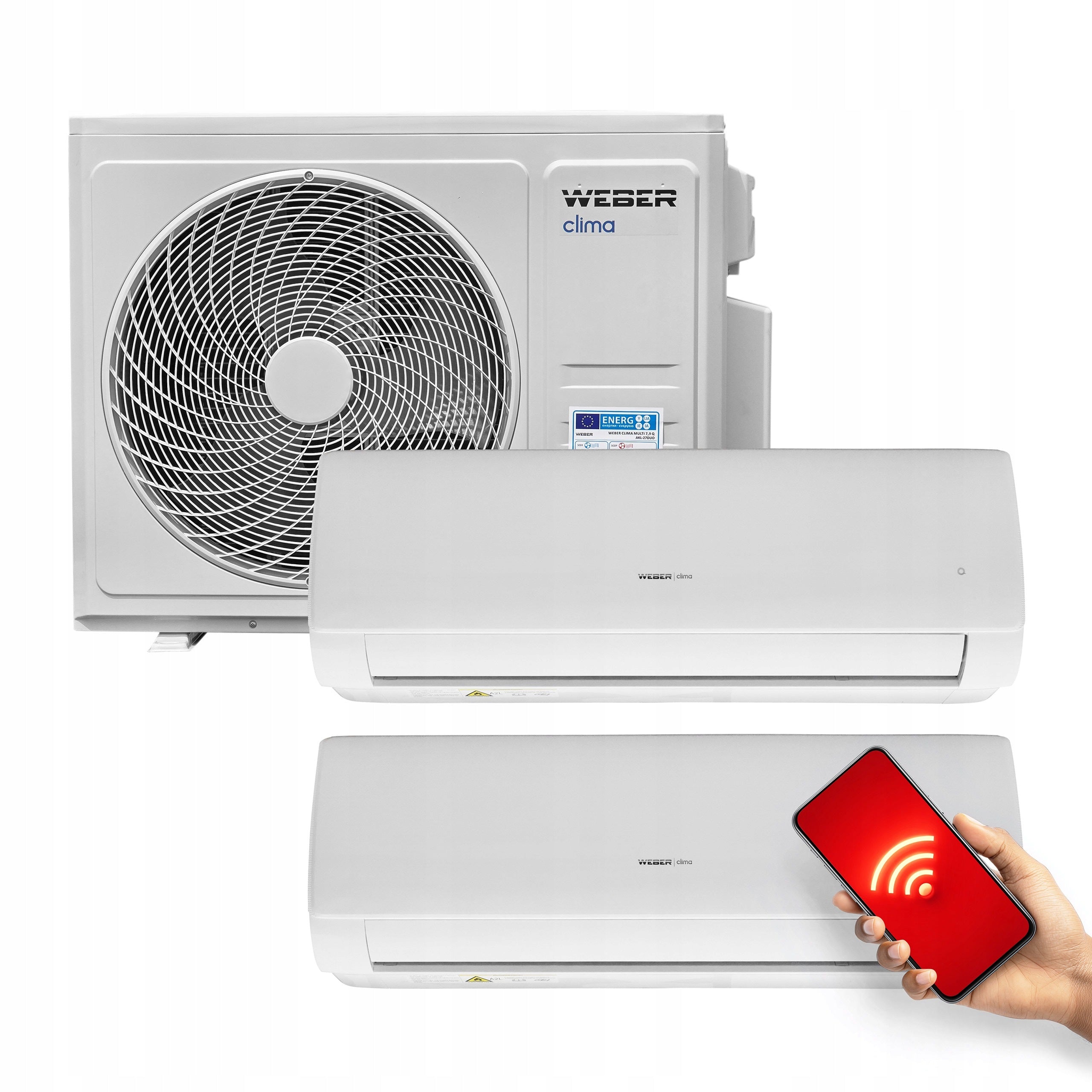 Air conditioning set multi split 2 x 2,6 kW + 5,1 kW