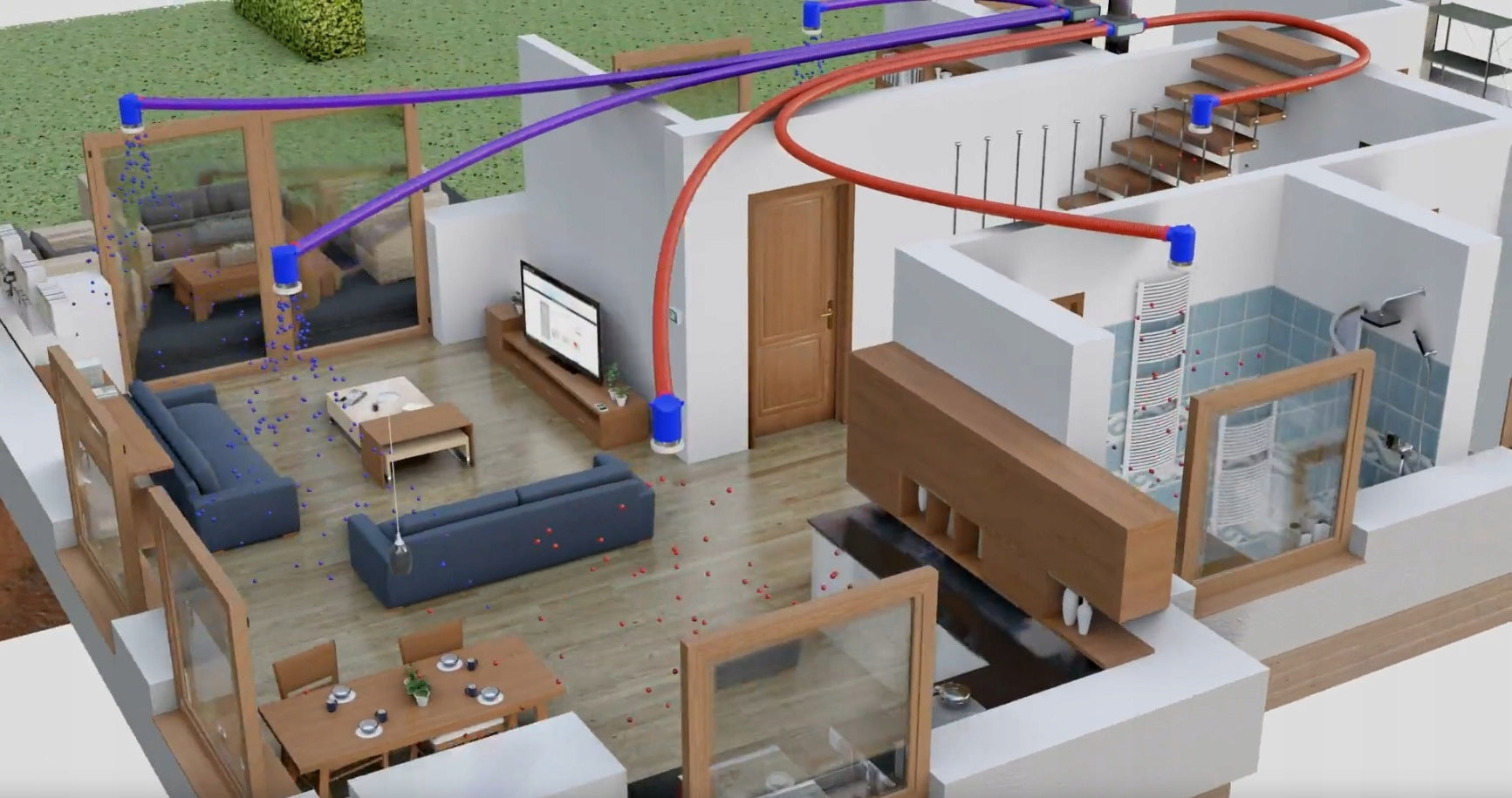 Air conditioning ventilation design - recuperator