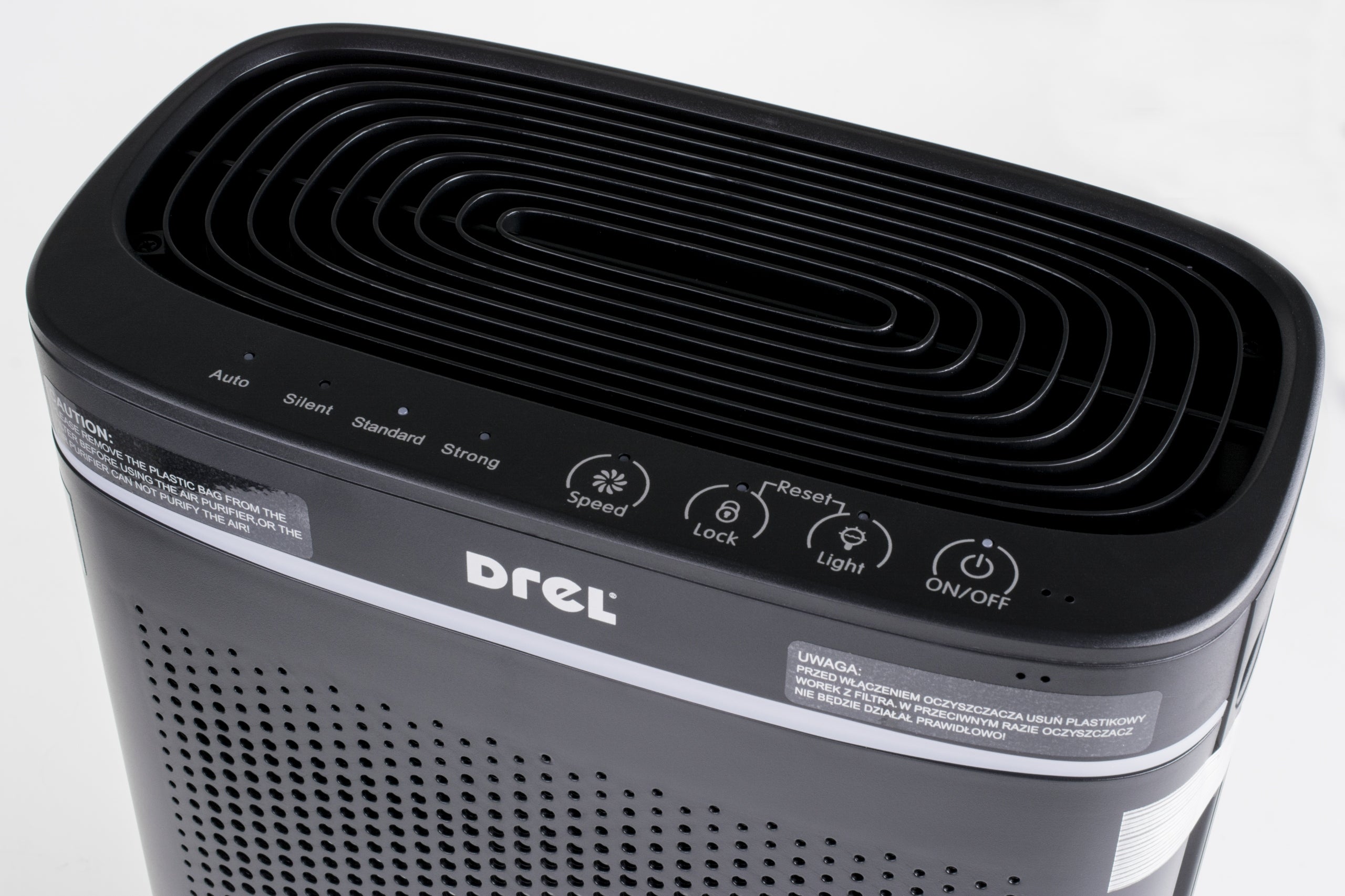 Air purifier 200m³/h filter for home office black DREL Brand Drel