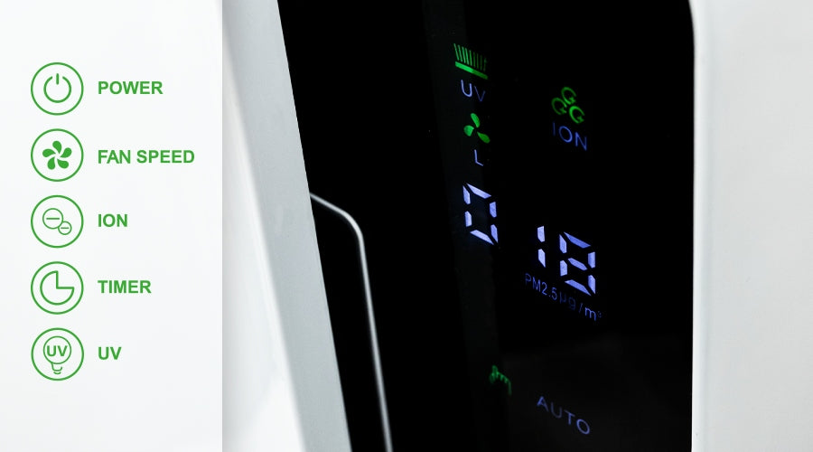 Air purifier INZENI ionizer, HEPA13, UV Model J001