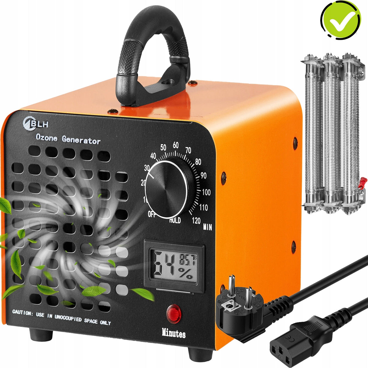 Air purifier Rilbstix 60000 mg/h, HEPA, up to 500m² Manufacturer code Ozonator Kwarcowy+ Timer+ Miernik wilgotności