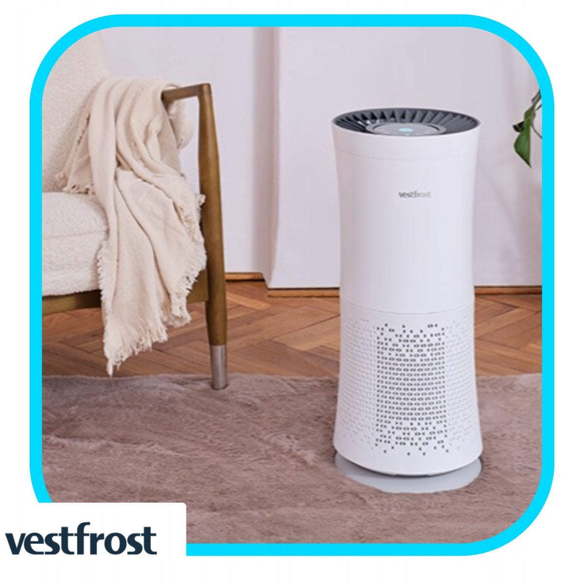 Air purifier Vestfrost VP-A1Z40WH + UV-C LED lamp + Ionizer Maximum efficiency 350 m³/h