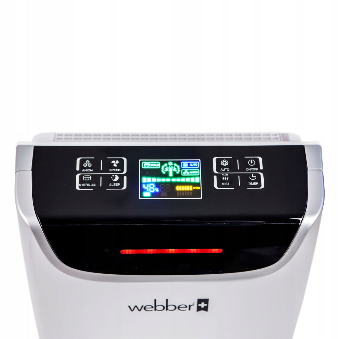 Air purifier Webber AP9405 HEPA 13 with humidification function Dominant color silver/gray