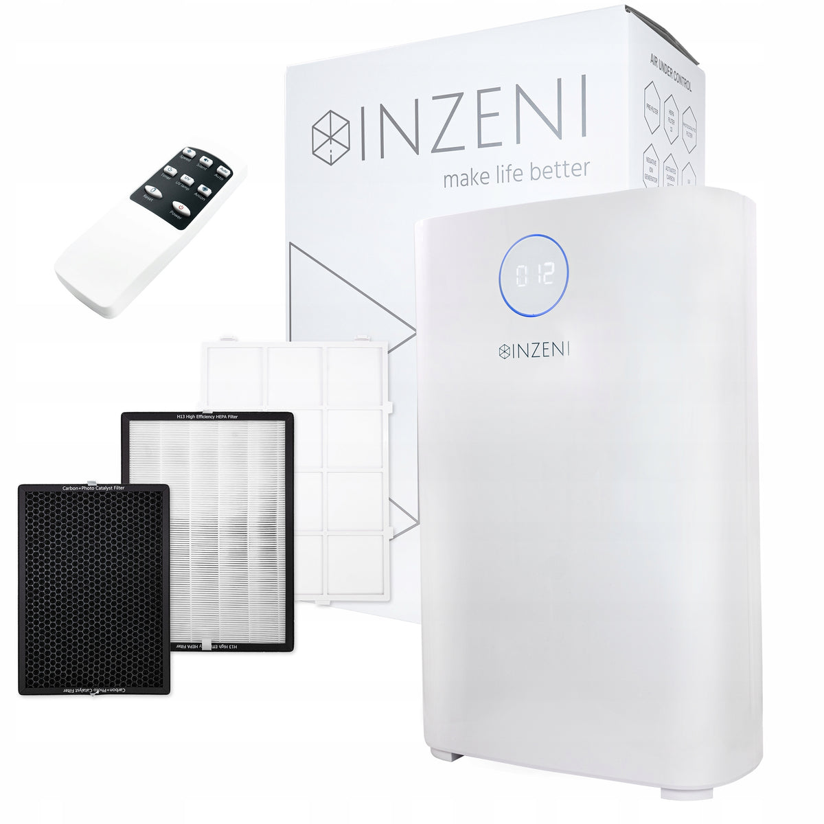 Air purifier for ALLERGY ionizer, HEPA13, UV, Application INZENI