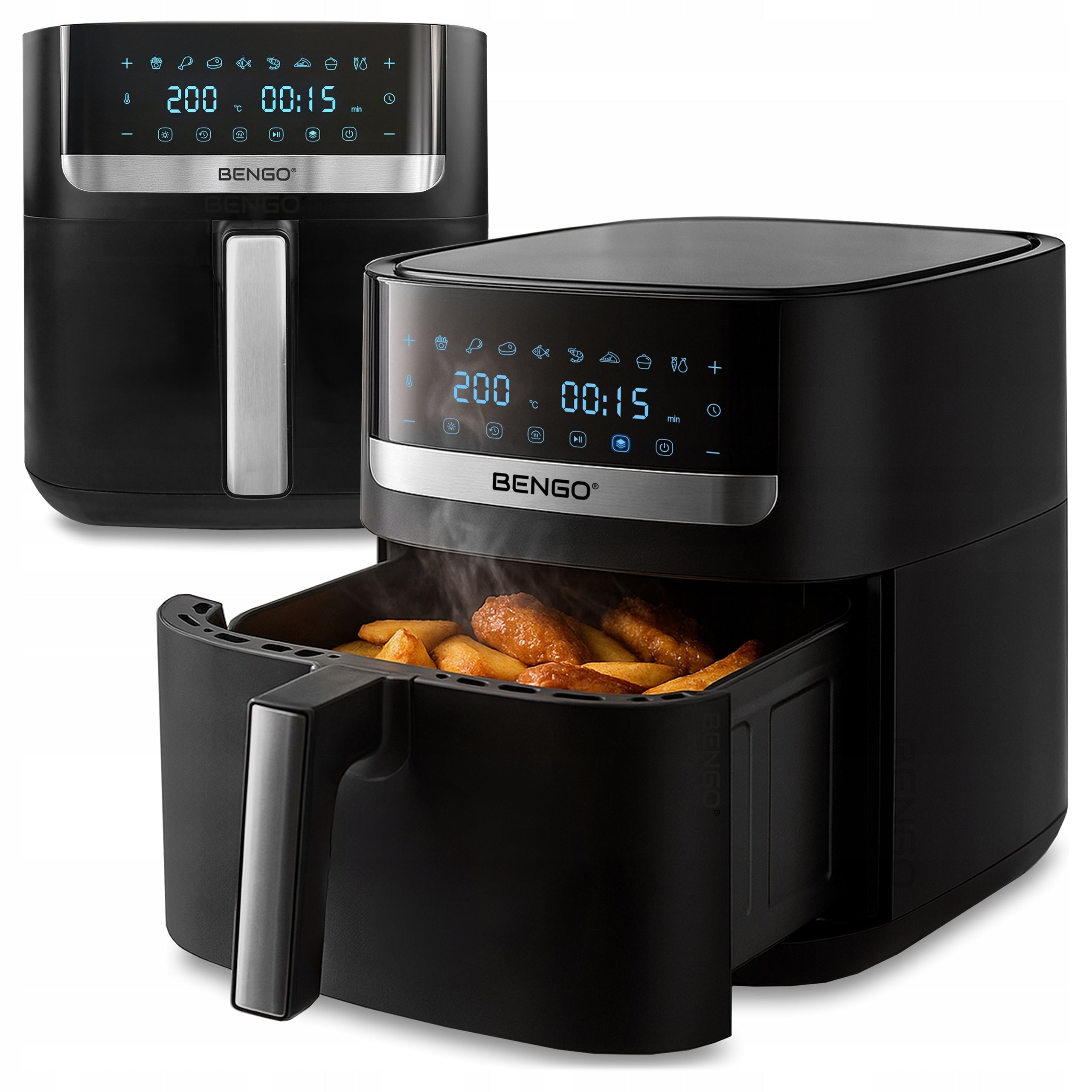 AirFryer Fat Free Fryer Grilling Nonstick Large 6L LED