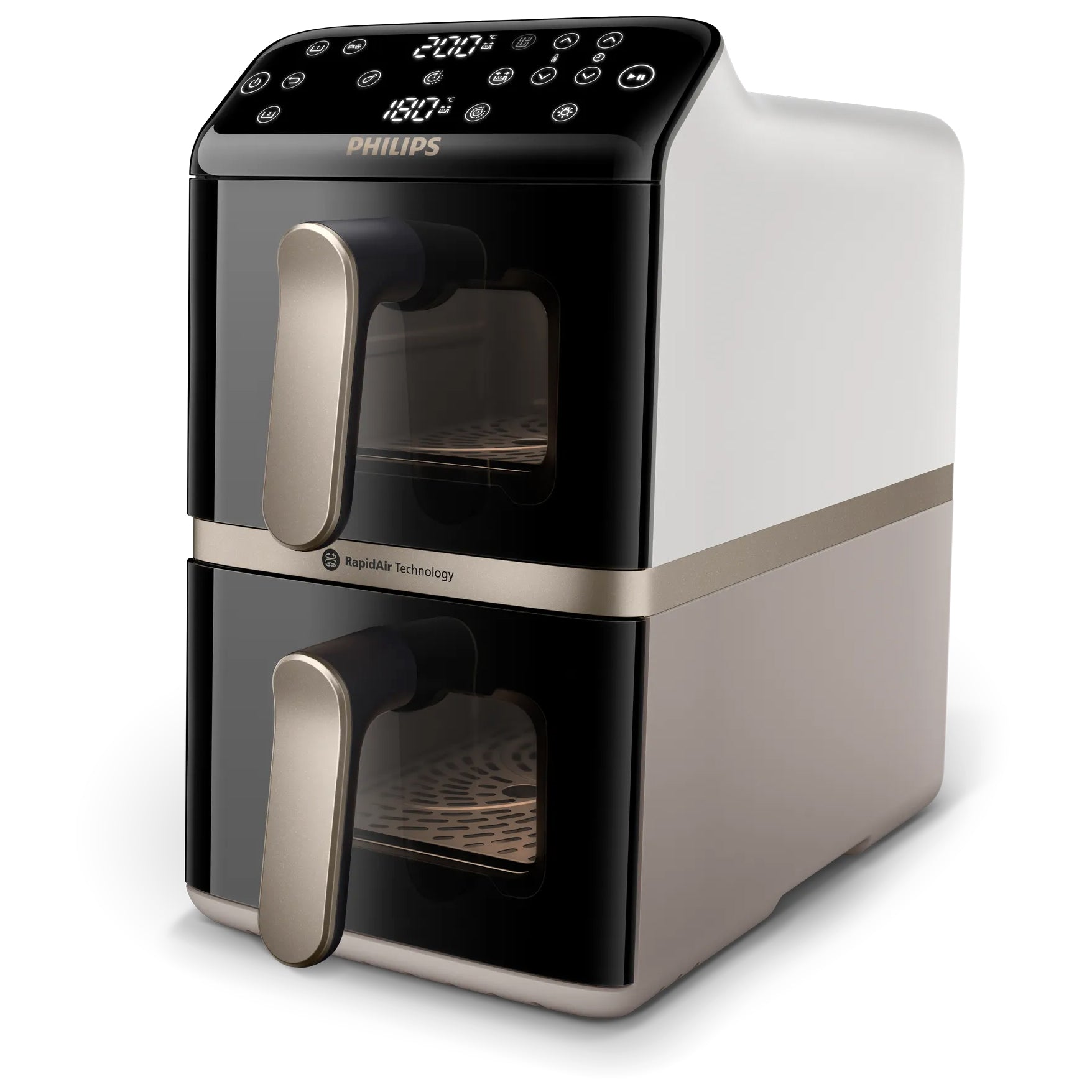 AirFryer Fat Free Fryer PHILIPS Ovi Dual Basket NA462/80 10l Brand Philips