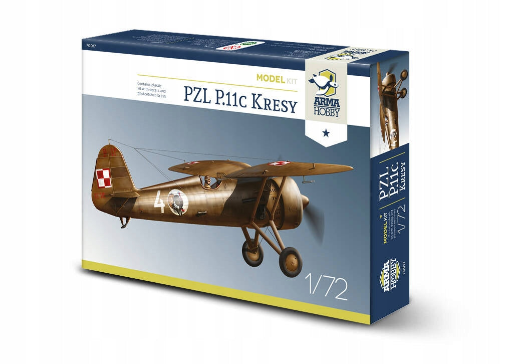 Airplane Arma hobby 70017 PZL P.11c Borderlands 1:72