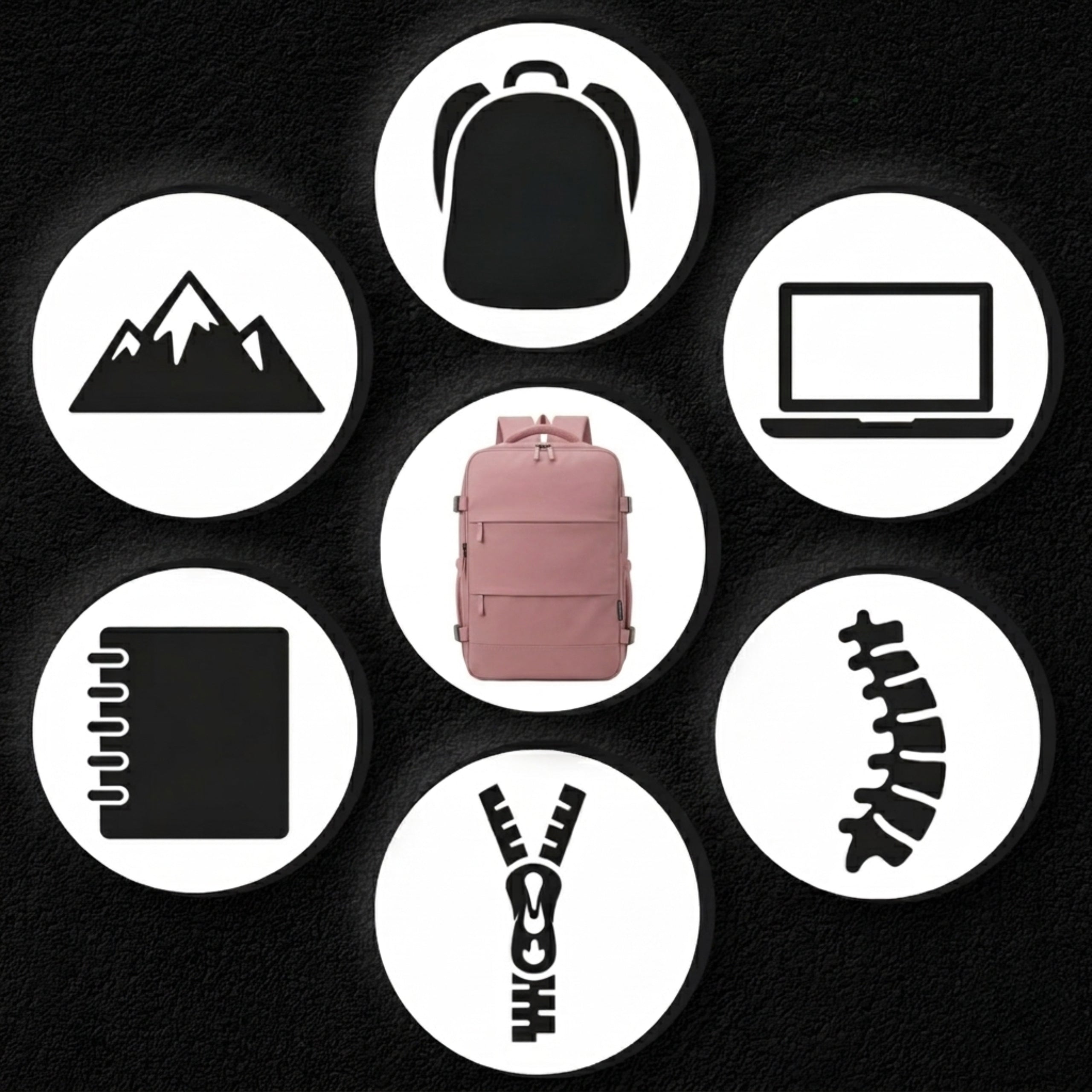 Airplane Travel Backpack 40x30x20 Wizzair Ryanair Hand Luggage Cabin Manufacturer code 570030607