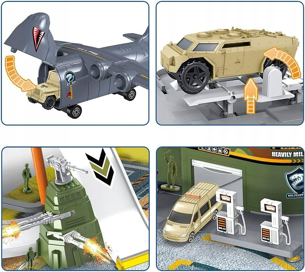 Airport MILITARY BASE Set Aircraft Army Tank Soldiers Mat CARS TRACK EAN (GTIN) 5905943630169