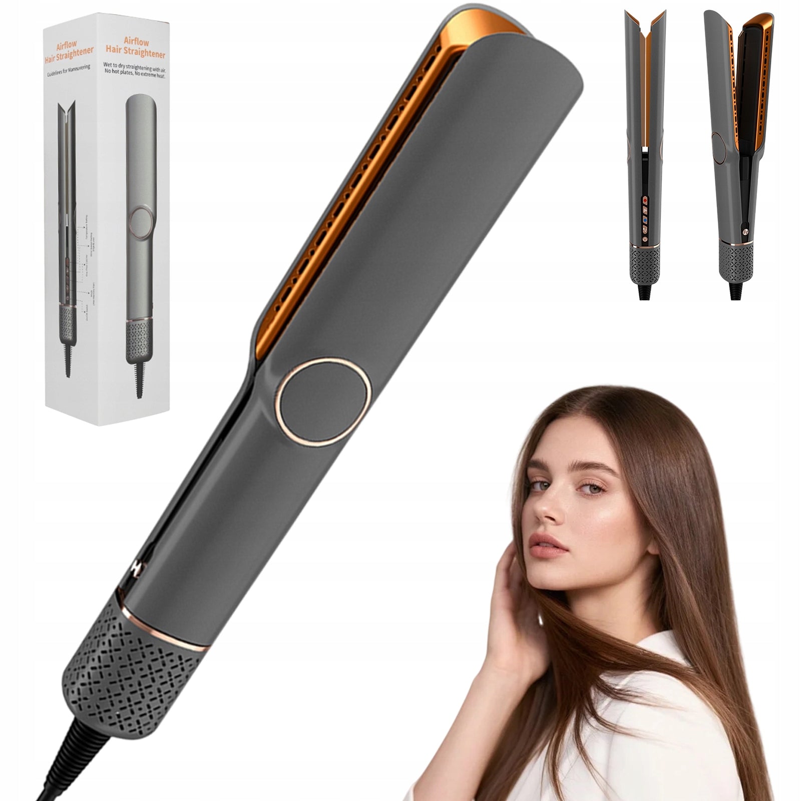 Airstyler 2-in-1 for Wet & Dry Hair Styling with Temperature Control