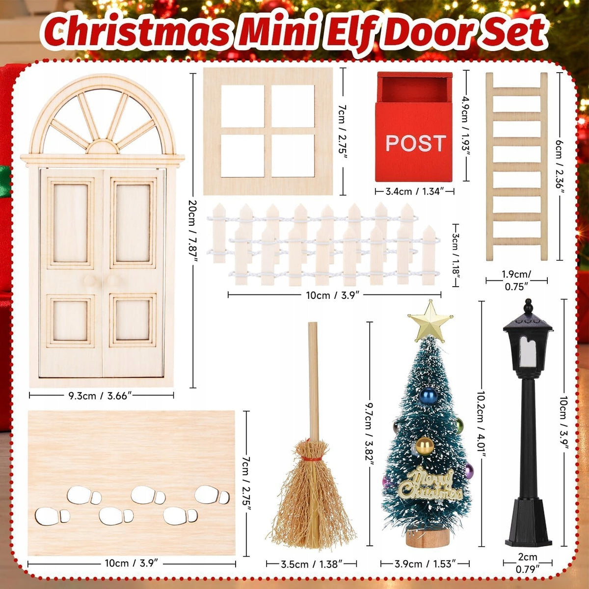 Akcesoria for leprechauns 37-piece leprechaun door set for Christmas Brand no brand
