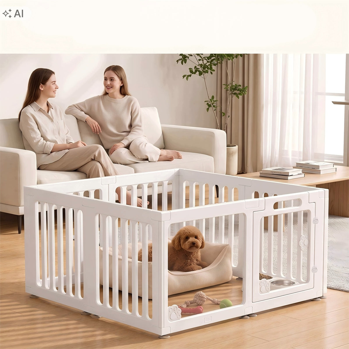 Akrylowy Kojec dla Psa Szczeniąt DIY Wybieg Zagroda 100x100x60cm Manufacturer code 810177904502