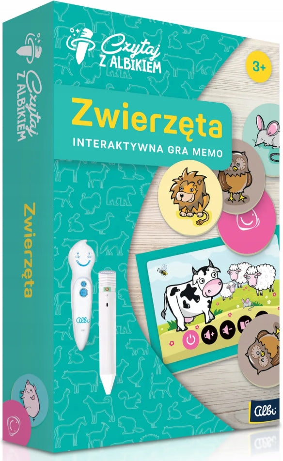 Albi Animals 3+ Read with Albi interactive memo game 1 piece Brand Albi