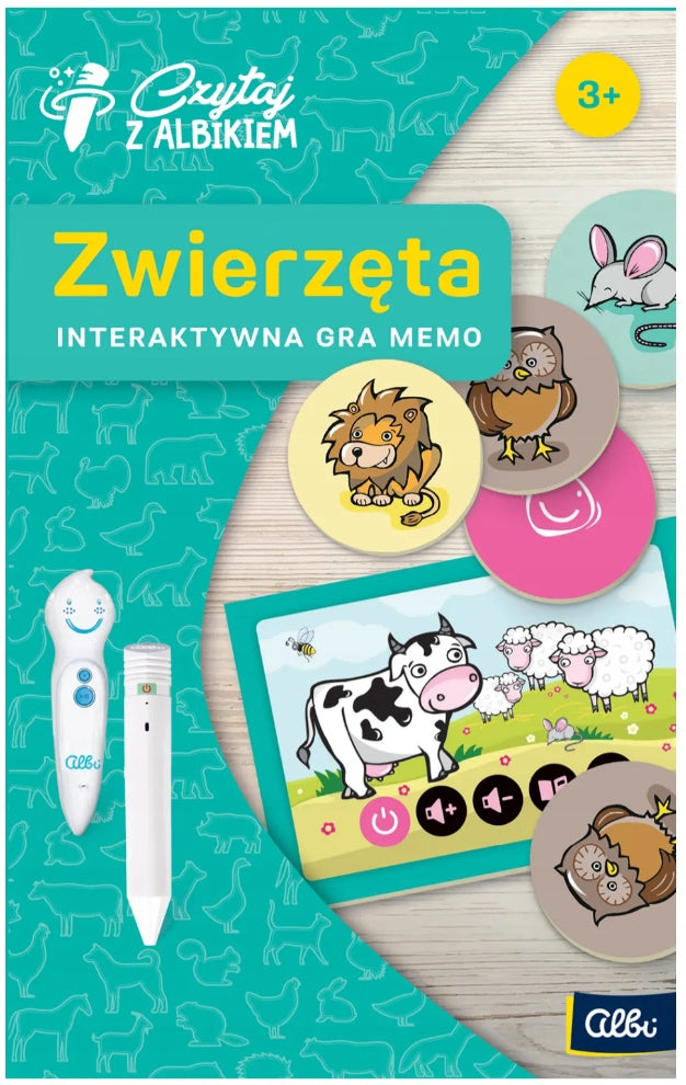 Albi Animals 3+ Read with Albi interactive memo game 1 piece