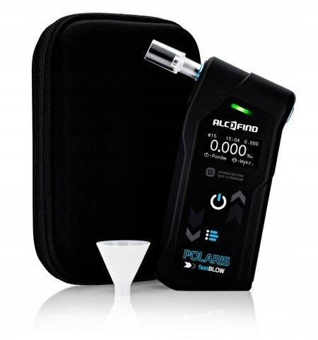AlcoFind POLARIS FastBLOW breathalyzer + screening Packaging status original