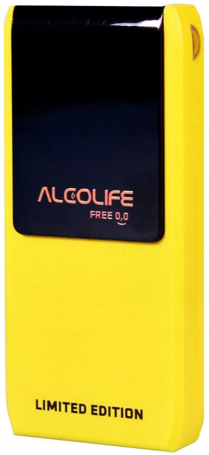 Alcolife Free Yellow Electrochemical Breathalyzer Calibrable Brand Alcolife