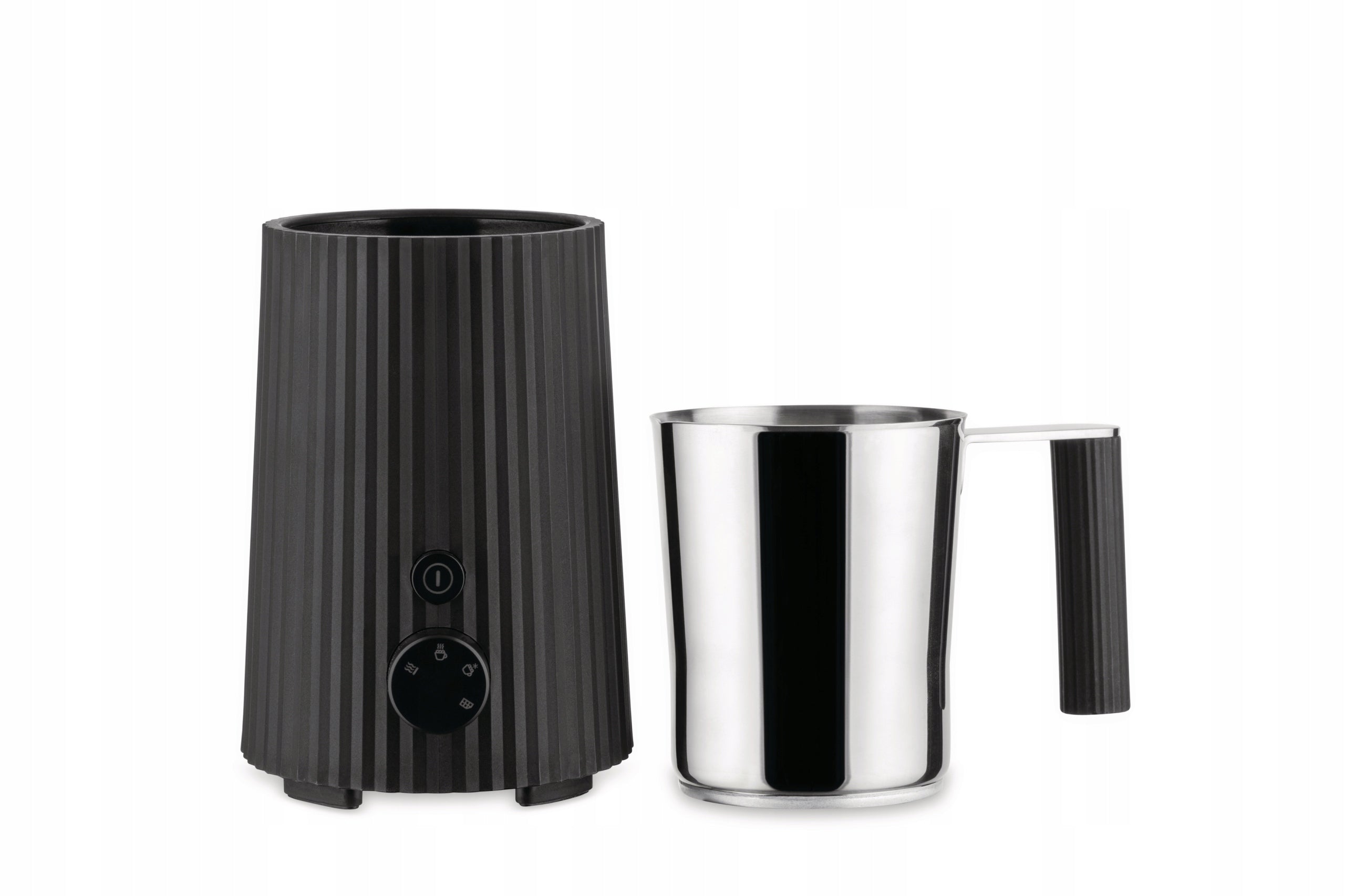 Alessi PLISSE Electric Milk Foamer Black Brand Alessi