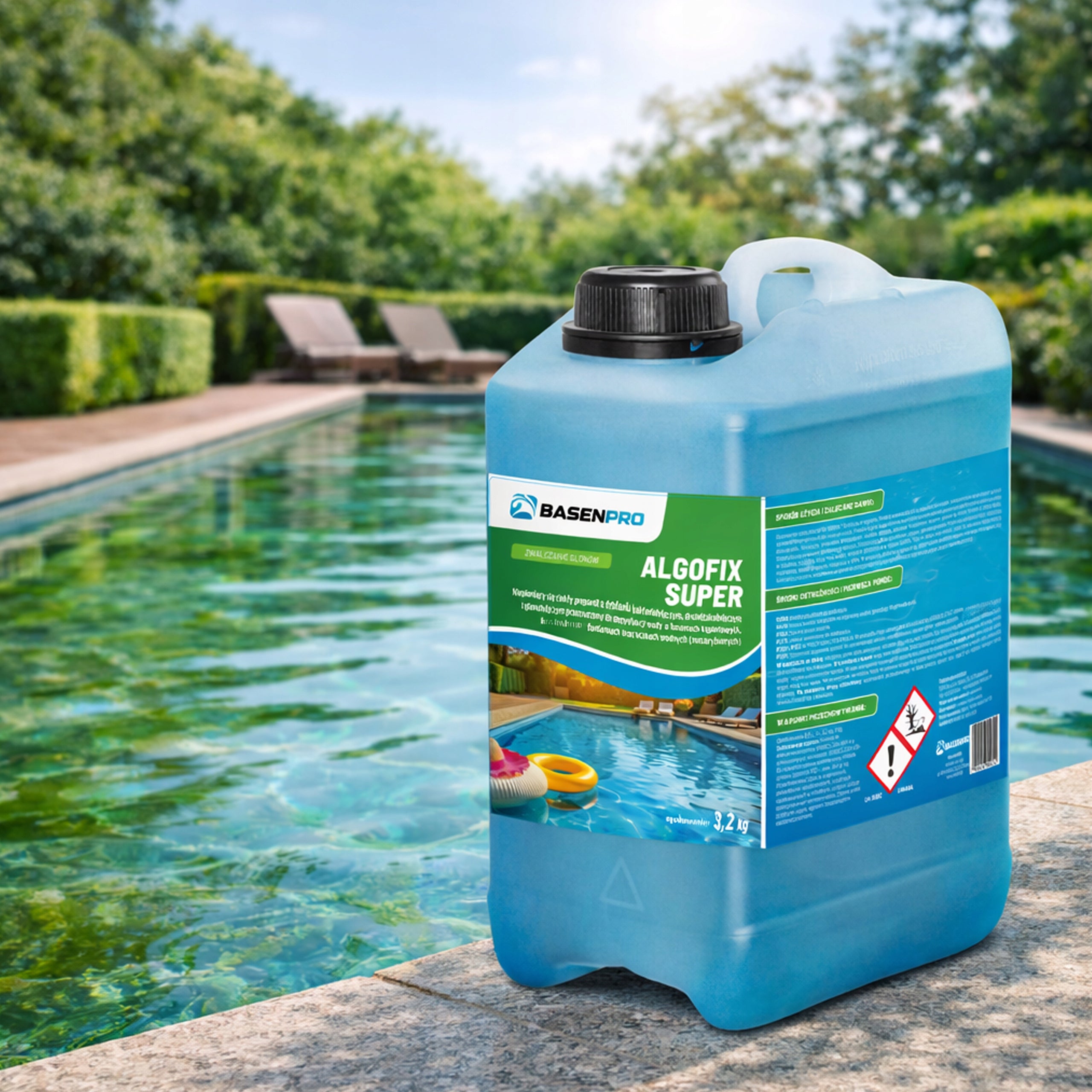 Algae agent ALGOFIX STRONG ANTIALGAE FOR SWIMMING POOL ALGAE IN THE POOL 3,2kg Kind anti-algae agent