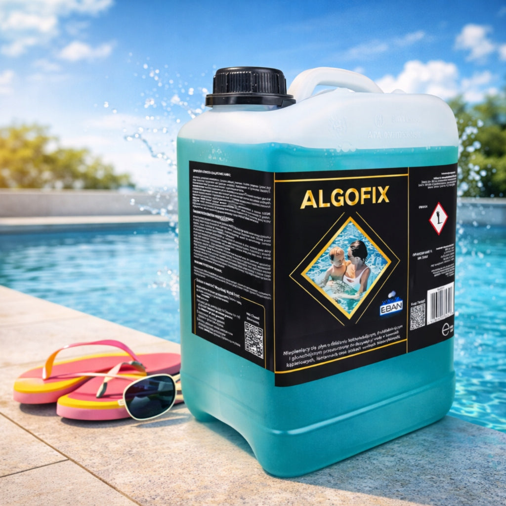 Algofix Antialgae Algae Liquid for Swimming Pool Algae High Concentration 3,2l Brand EBAN