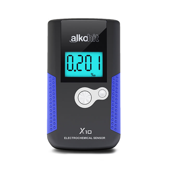 Alkohit X10 breathalyzer with Personal CERTIFICATE + FREEBIE disposable alcohol test