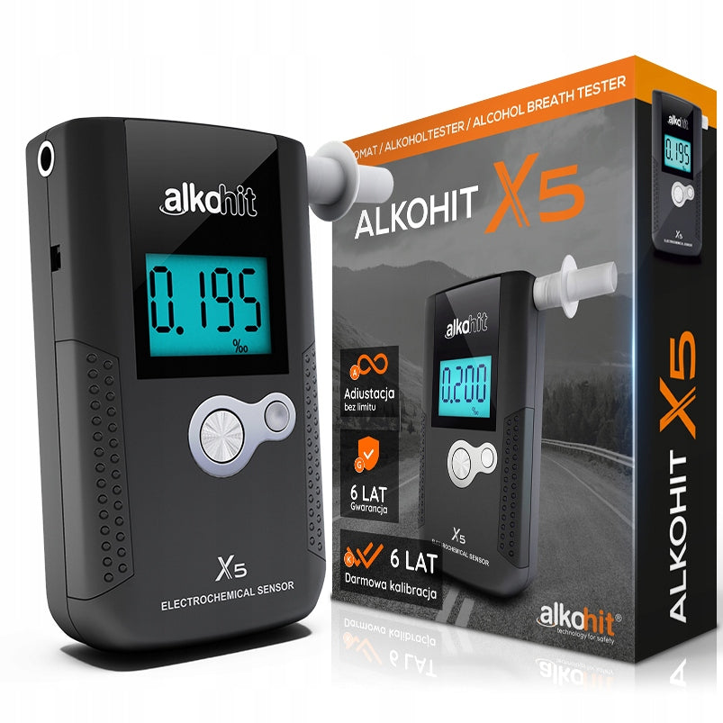 Alkohit X5 with CERTIFICATE Ready, Personal + freebie DISPOSABLE ALCOHOL