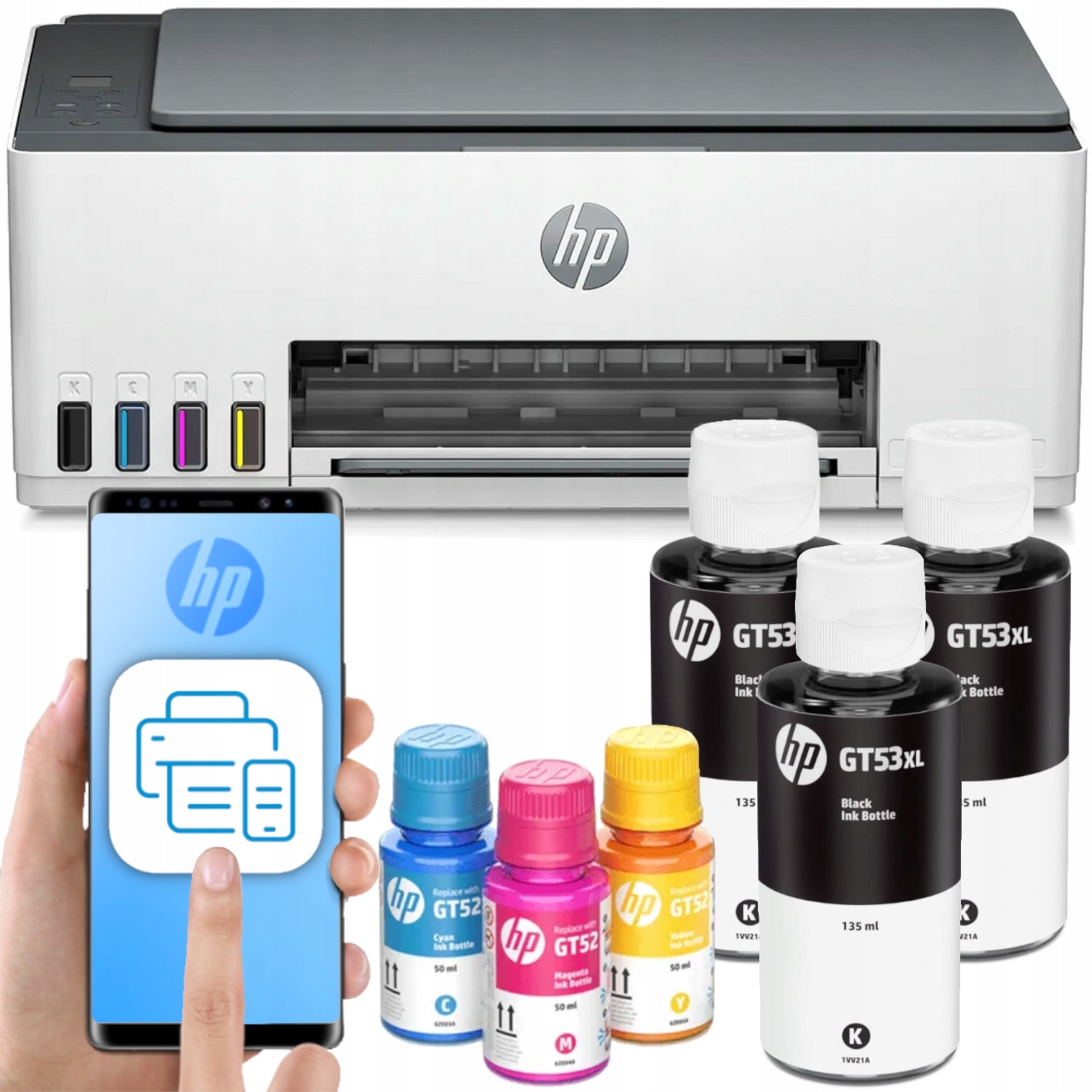 All-in-One Printer HP Smart Tank 580 PRINT SCAN WIFI + INKS