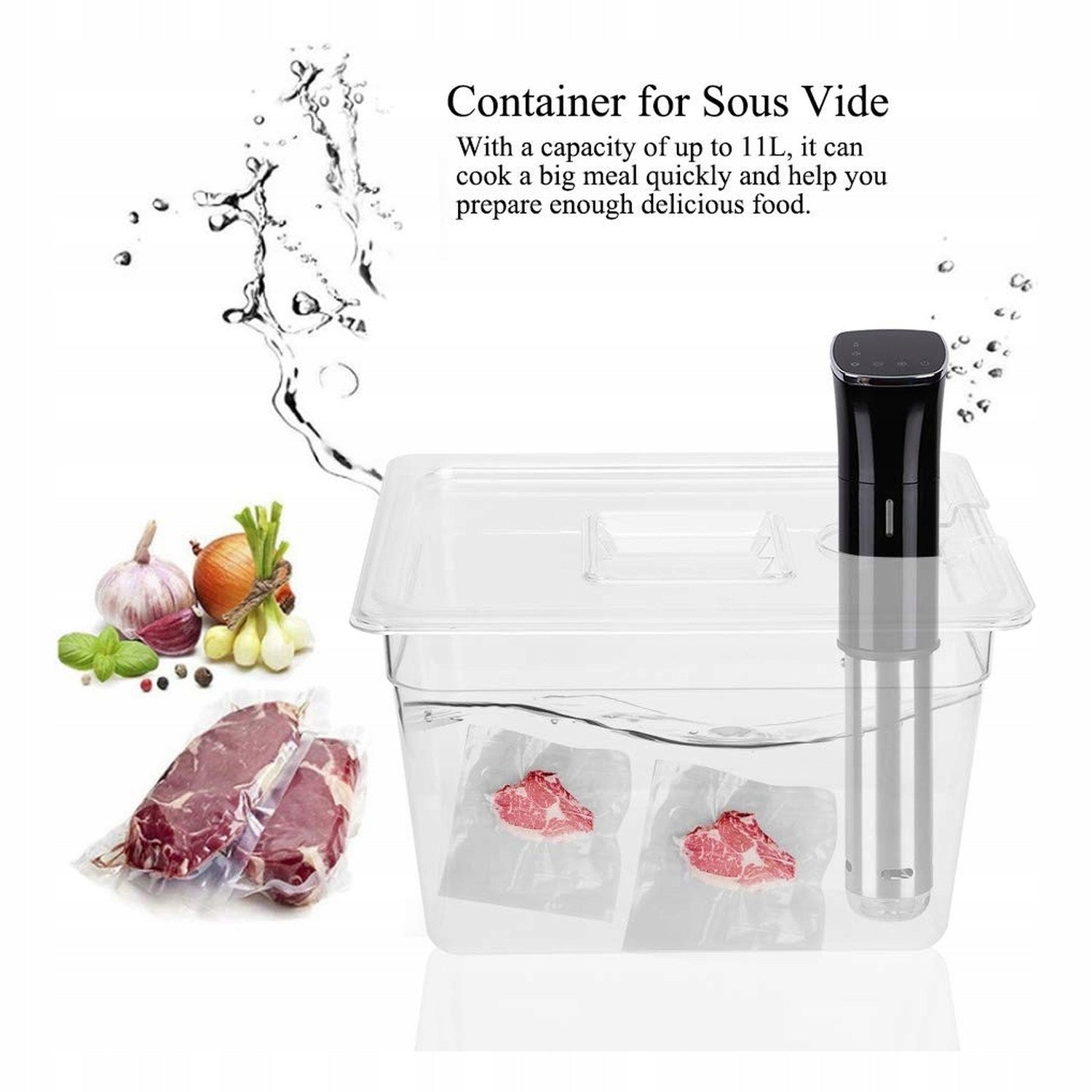Allecto - Sous Vide 11L Container - Foldable - Vacuum Cooking Brand no brand