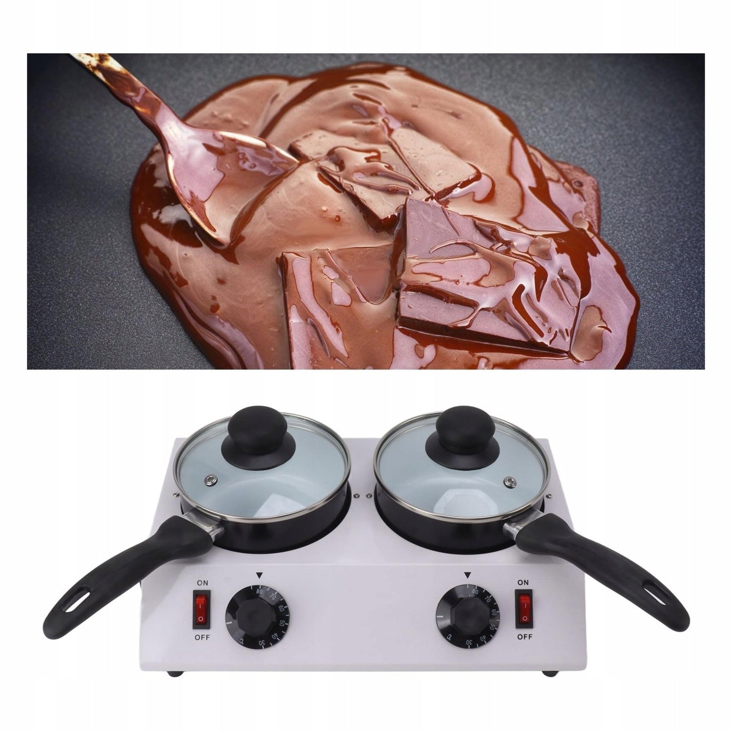 Allecto - chocolate melting machine - electric - 2 tanks Brand no brand