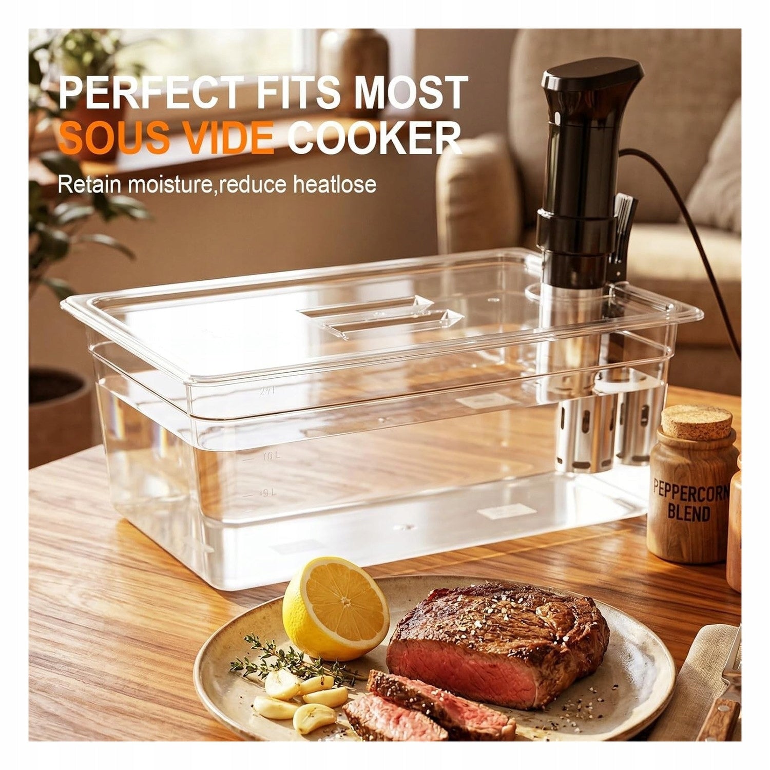 Allecto - container Sous Vide 25 liters - resistant to high temperature Model Sous Vide-container 25 Liter - Hittebestendig - Sc