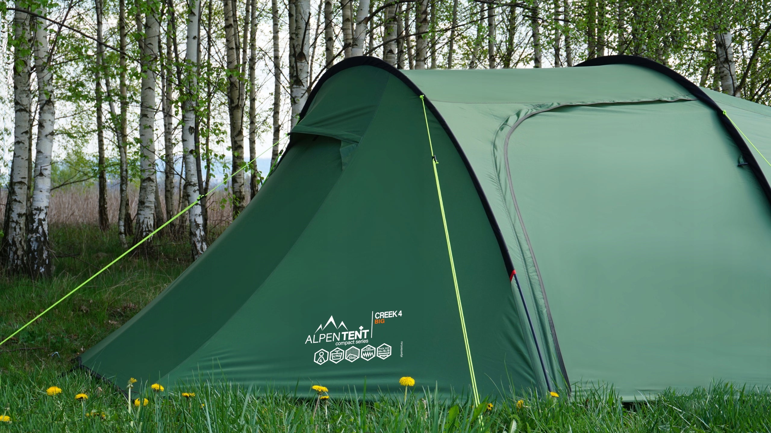 AlpenTent Creek 4 BIG Large 4-person tent 4.9 kg Brand AlpenTent