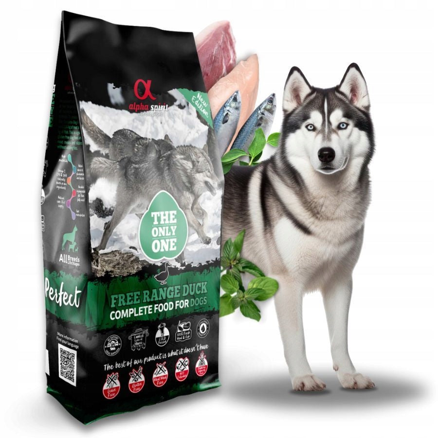Alpha Spirit DUCK Complete Dry Dog Food DUCK CHICKEN 12kg