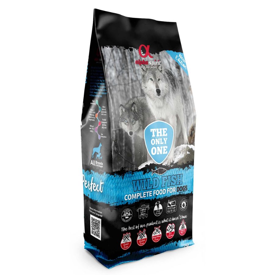 Alpha Spirit WILD FISH 85% Complete FISH DRY dog food 12kg Brand Alpha Spirit