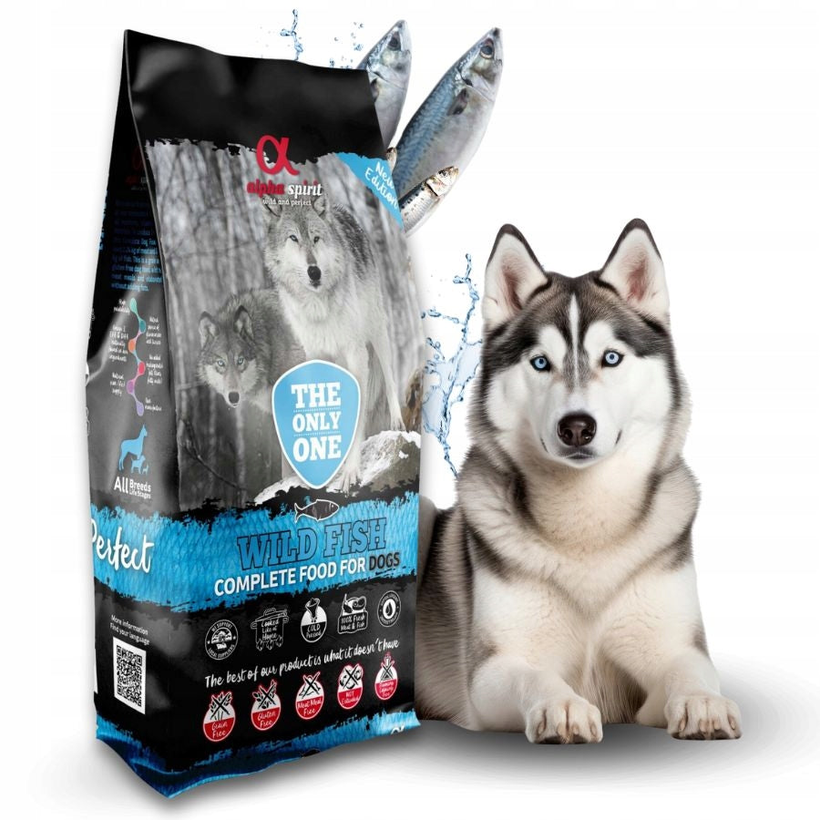 Alpha Spirit WILD FISH 85% Complete FISH DRY dog food 12kg