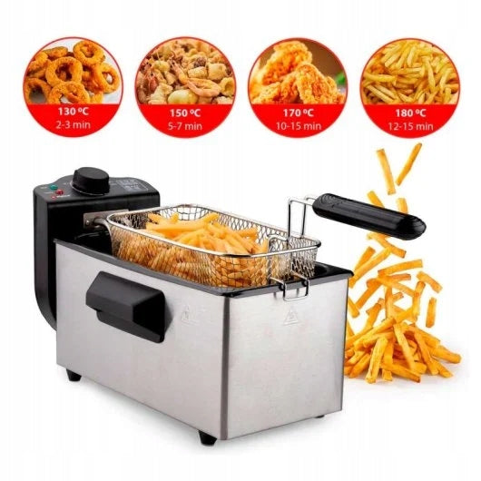 Alpina oil fryer 3 L 2000W Stainless steel Manufacturer code 18188