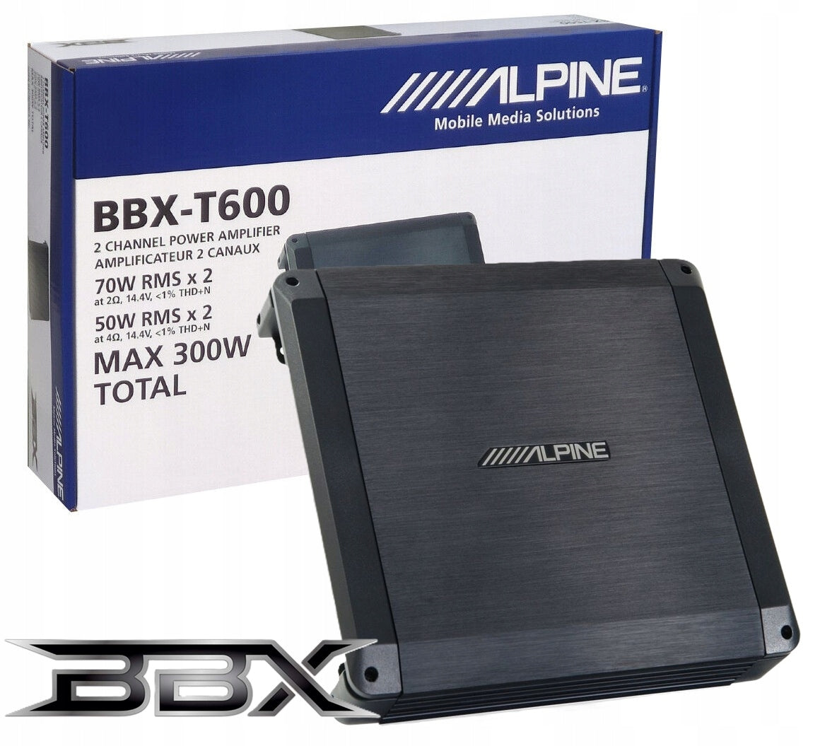Alpine BBX-T600 / 2-channel / Amplifier / Power 2x 70W / 1x 130W