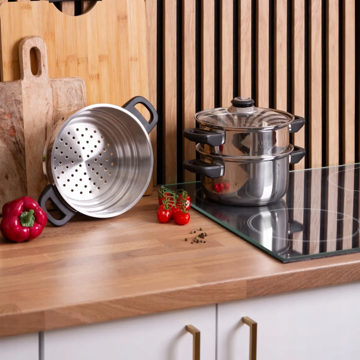 Altom Design Emilio steel steamer insert, 16/18/20 cm Manufacturer code 0204015898