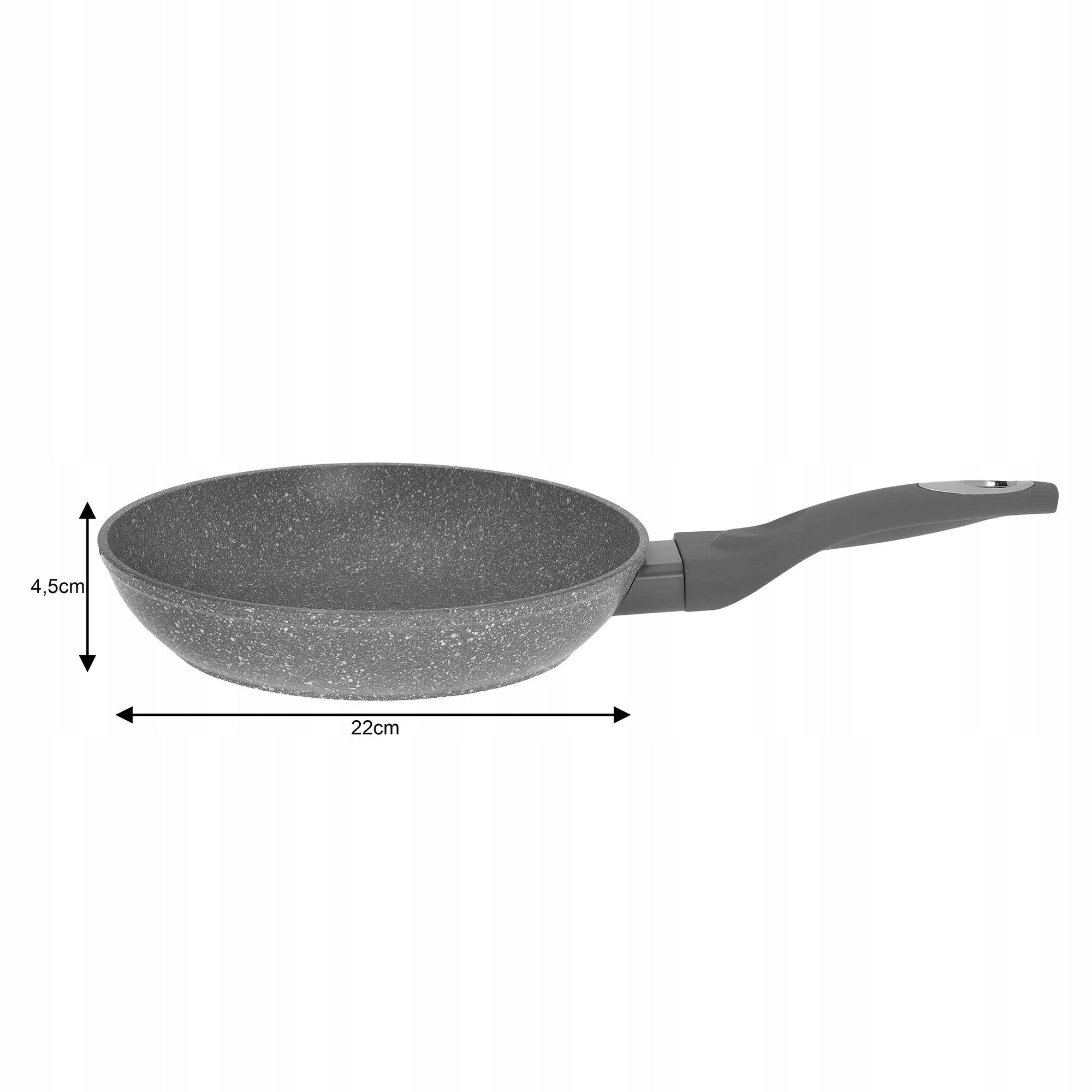 Aluminium pan, grey marble, Ø22cm Klausberg Diameter 22 cm