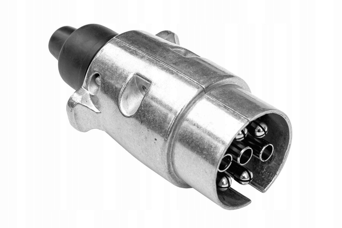 Aluminium plug 7-PIN KNOTT copper contacts 12/24V for trailer semi-trailer