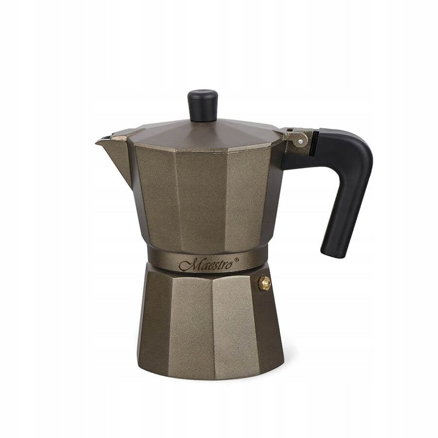 Aluminum Coffee Maker - 3 cups 150ml | Maestro MR-1666-3-BROWN