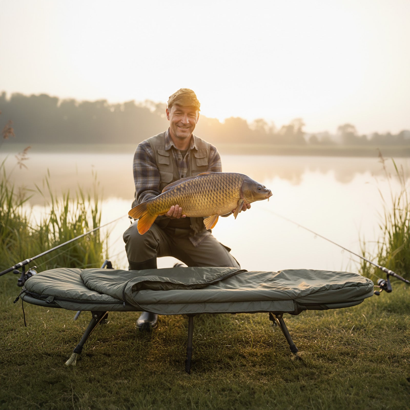 Aluminum Fishing Sleeping Bag Bed Camping 213X100 Cm TRAKKER Manufacturer code 217510