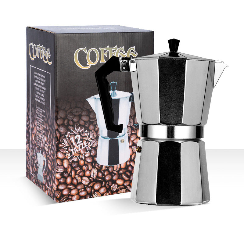 Aluminum coffee maker moka 100 ml espresso cafeteria tourist camping Manufacturer code HW-101090