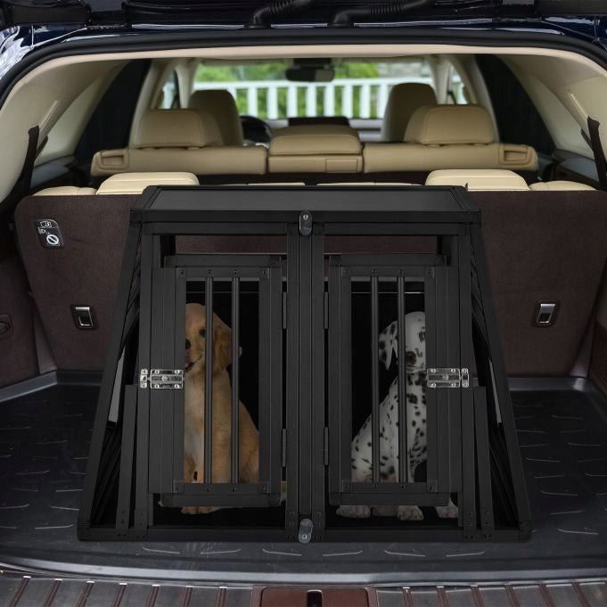 Aluminum dog cage for car trunk with partition large Brand no brand