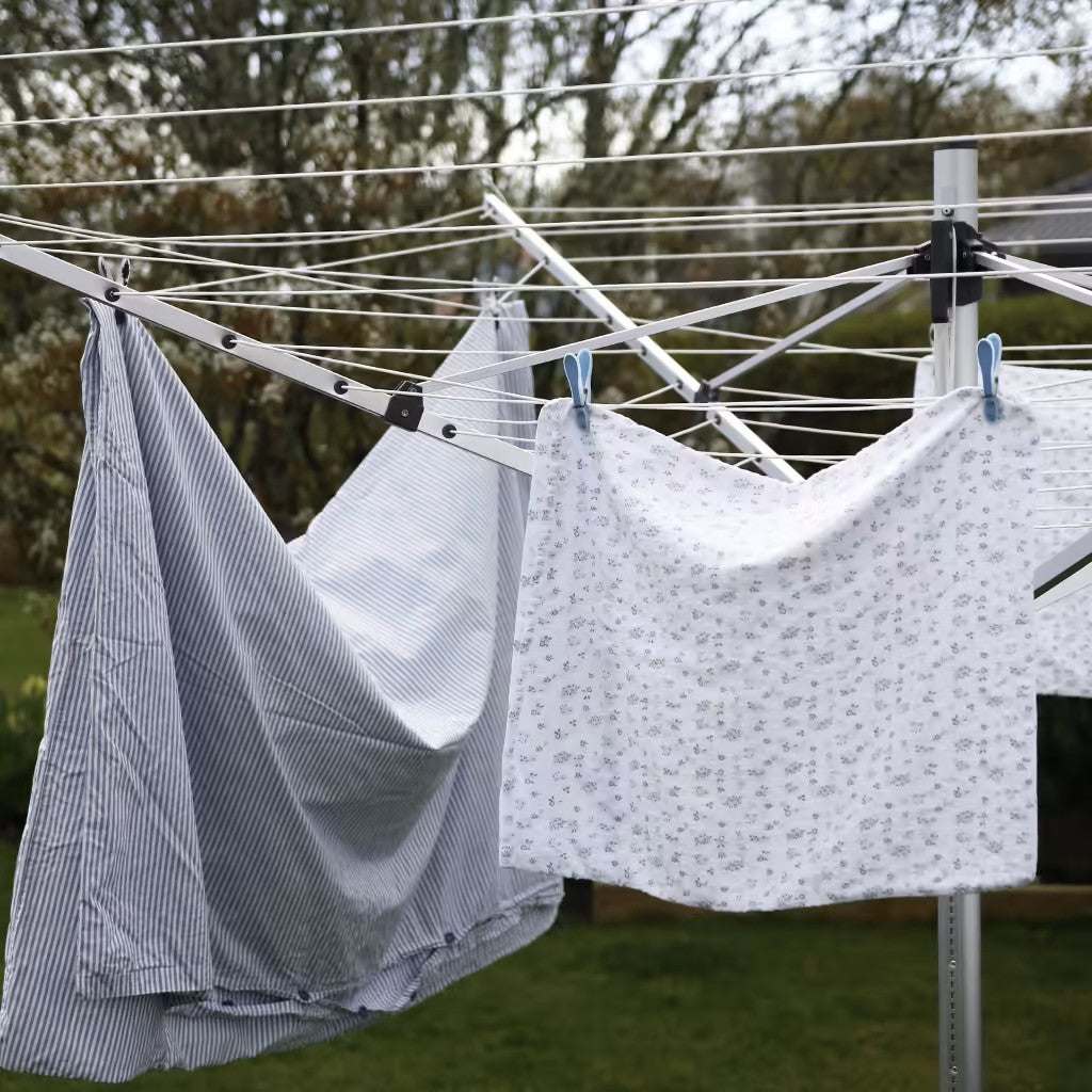 Aluminum rotating garden dryer, 4 arms, 55 m of Wendela Rorets cable Manufacturer code 9702