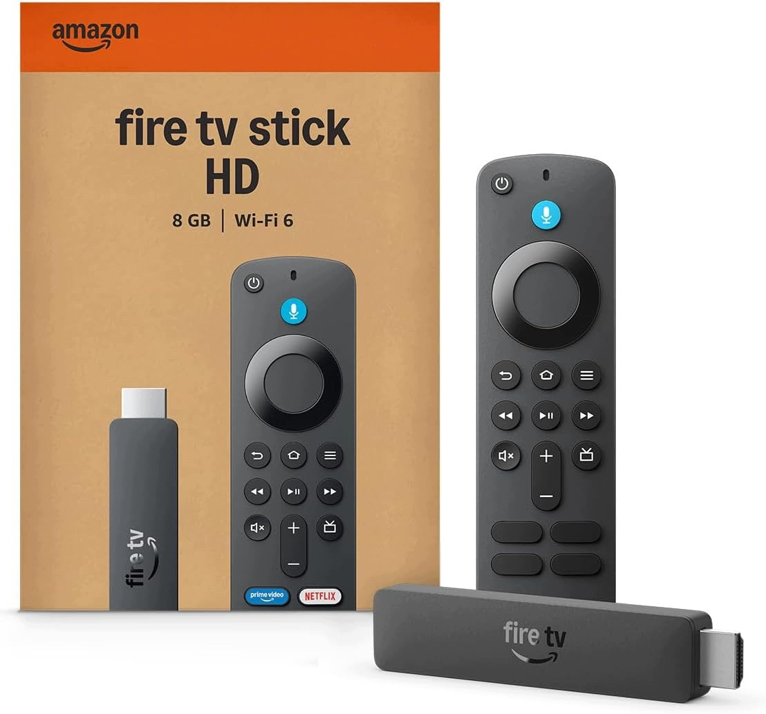 Amazon Fire TV Stick HD (latest model), free live TV, Brand Amazon