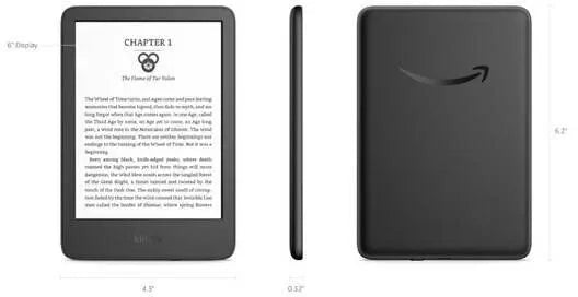 Amazon Kindle 11th Gen 6 16GB Black Anti-Reflective Display Manufacturer code B09SWW583J