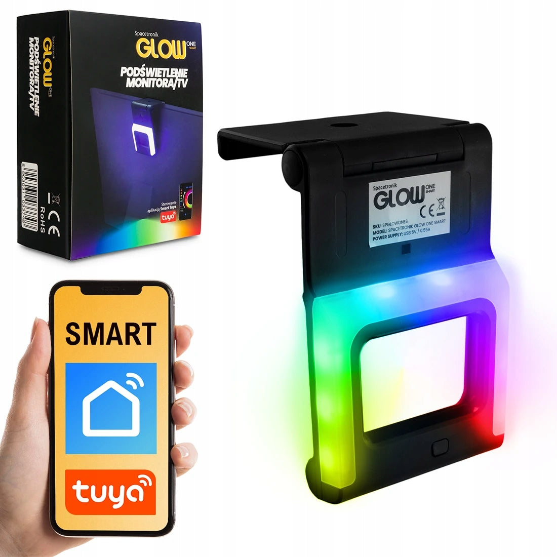 Ambilight Lamp for USB TV Monitor Spacetronik Smart Tuya App