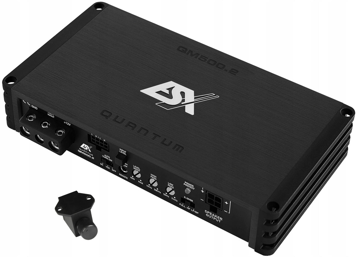 Amplifier ESX QM500.2 | 2x250W RMS | Mini Class D | 500W RMS in bridge