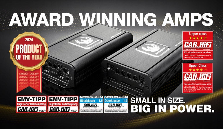 Amplifier of the Year 2024! Phoenix Gold ZXM500.1i Small Powerful Bass 1000W Manufacturer code ZXM500.1
