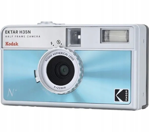 Analog camera Kodak EKTAR H35N for film 35mm Glazed Blue Brand Kodak