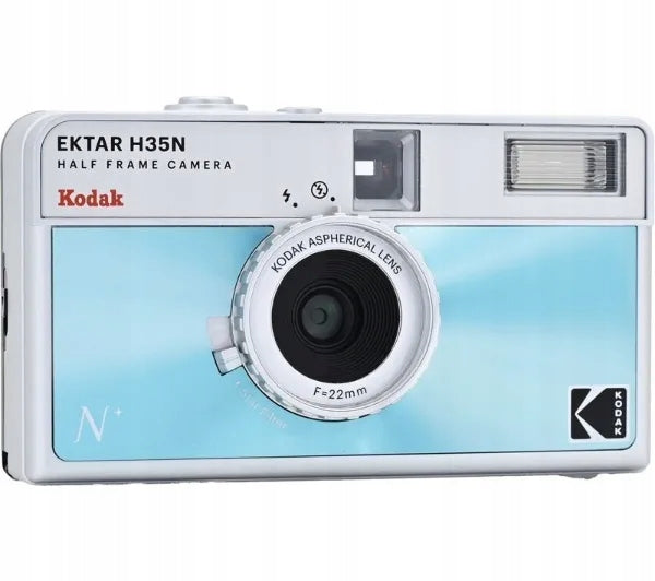 Analog camera Kodak EKTAR H35N for film 35mm Glazed Blue Model EKTAR H35N niebieski / glazed blue
